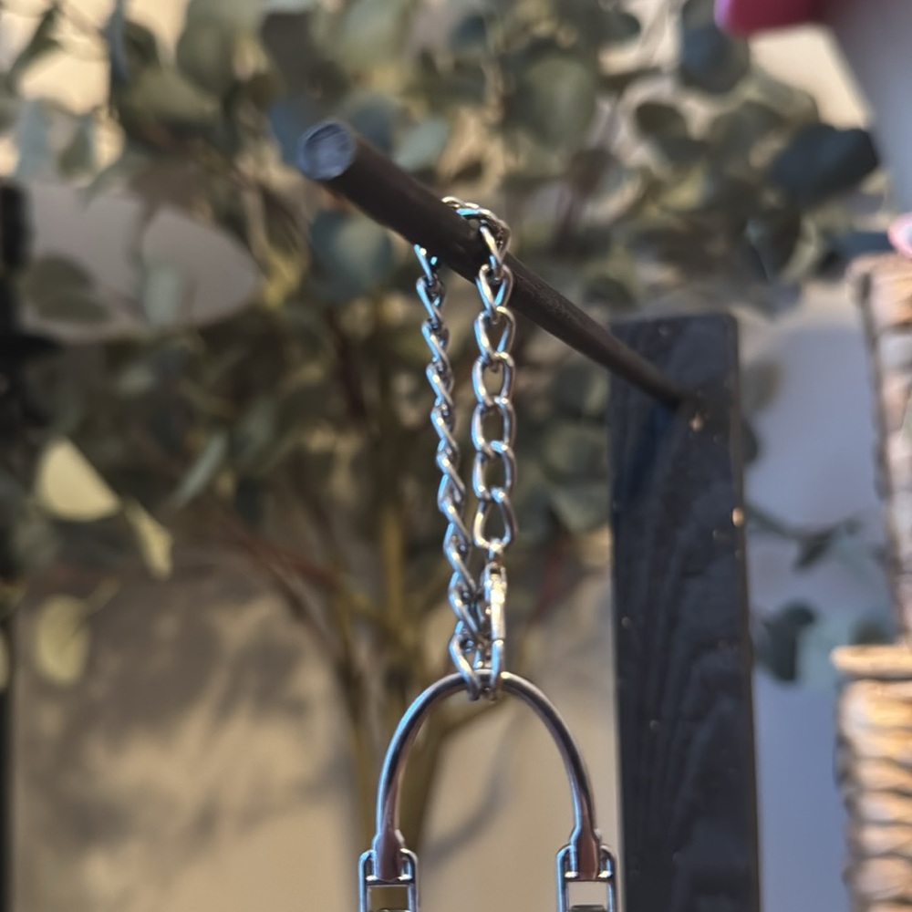 Mini Leather Purse Bag Charm (Silver) - Picture 4 of 6
